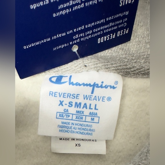 CHAMPION Men’s Reverse Weave Hoodie, C Logo Oxford Gray X-Small New with… - Picture 12 of 16